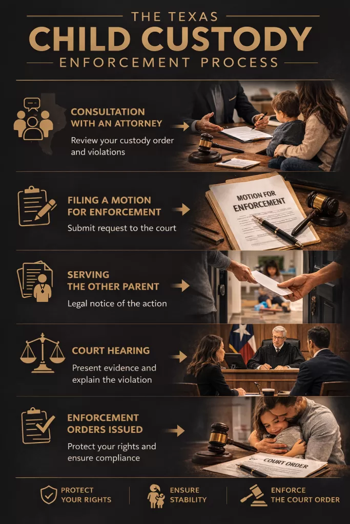 child custody enforcement process