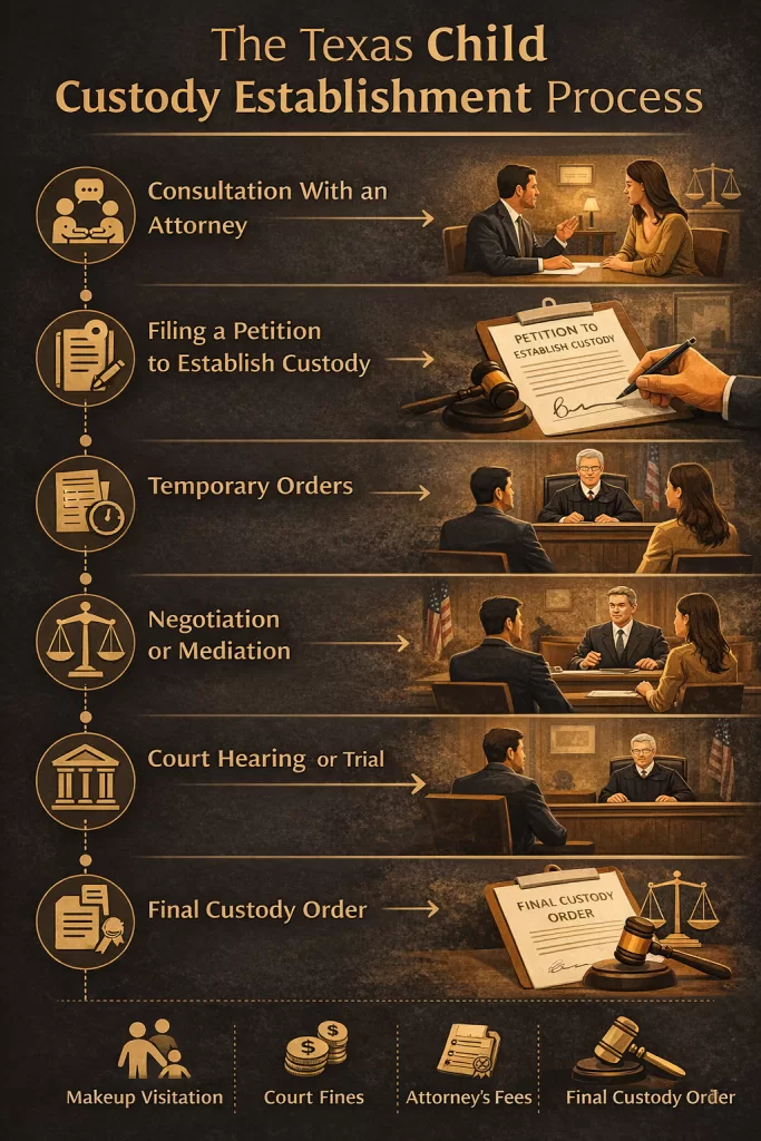 child custody establishment process