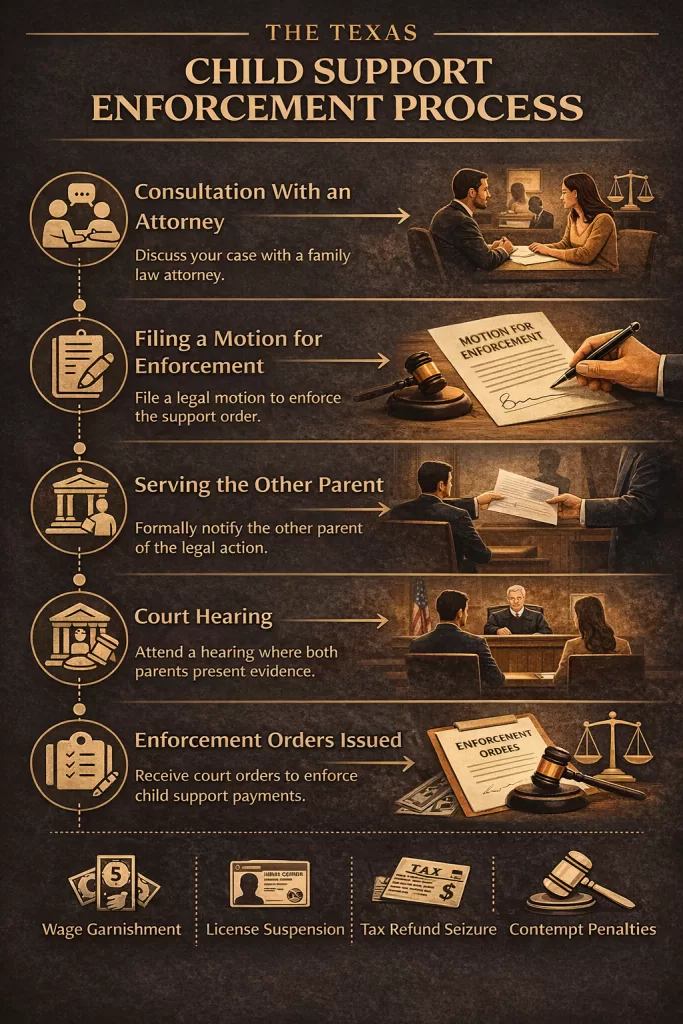 child support enforcement process